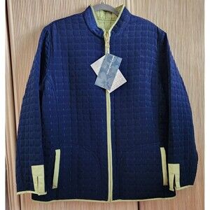 Susan Graver Women's Jacket Reversible Quilted Long-Sleeve *See Size Description